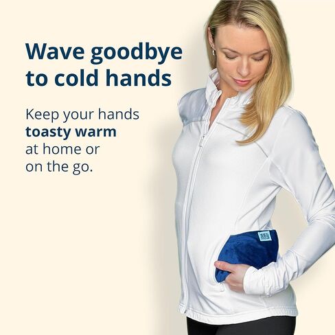 وسادة تسخين صغيرة قابلة للاستخدام في الميكروويف - وسادة تسخين مرجحة وحزمة باردة قابلة لإعادة الاستخدام لعلاج آلام الرقبة والمعصمين والأيدي الباردة، محمولة 8 بوصة × 4 بوصة - 1 رطل in Kuwait