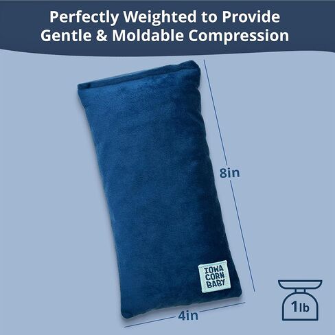 وسادة تسخين صغيرة قابلة للاستخدام في الميكروويف - وسادة تسخين مرجحة وحزمة باردة قابلة لإعادة الاستخدام لعلاج آلام الرقبة والمعصمين والأيدي الباردة، محمولة 8 بوصة × 4 بوصة - 1 رطل in Kuwait