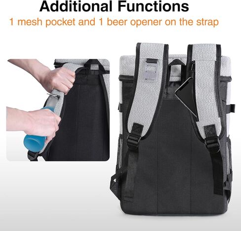 حقيبة ظهر مبردة 40 علبة حقيبة ظهر معزولة خفيفة الوزن ومضادة للتسرب للمشي لمسافات طويلة للهدايا in Kuwait