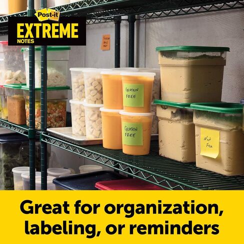 ملاحظات Post-it Extreme، تعمل في الهواء الطلق، تزيل بشكل نظيف، تلتصق حيث لا يمكن للملاحظات الأخرى، برتقالي، 3 × 3 بوصة، 3 وسادات/عبوة، 45 ورقة/وسادة (EXTRM33-3TRYOG) in Saudi Arabia