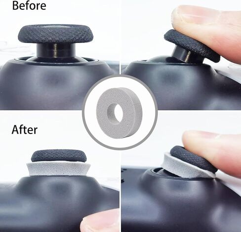 حلقات عازلة لمقبض اللعبة 15 قطعة مع 3 نقاط قوة مختلفة، متوافقة مع بلاي ستيشن 5 (PS5)، PS4، إكس بوكس، سويتش، سويتش برو (أسود/رمادي) (5 ناعم + 5 متوسط ​​+ 5 صلب) in Kuwait