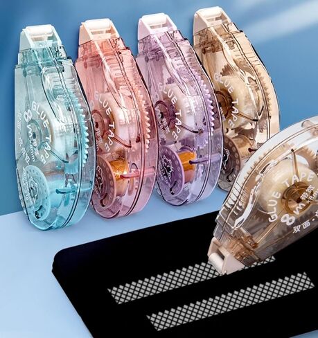 4 عبوات من بكرات الشريط مزدوجة الجوانب، لوازم شريط لاصق لسجل القصاصات، عداء موزع شريط لاصق مزدوج الجوانب للحرف اليدوية وورق الهدايا والمشروعات الفنية، شريط للصور in Kuwait