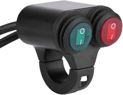Universal 22mm Motorcycle Handlebar Headlight Switch,Handlebar Brake Fog Lights Switch for Motorcycle (D) in Saudi Arabia