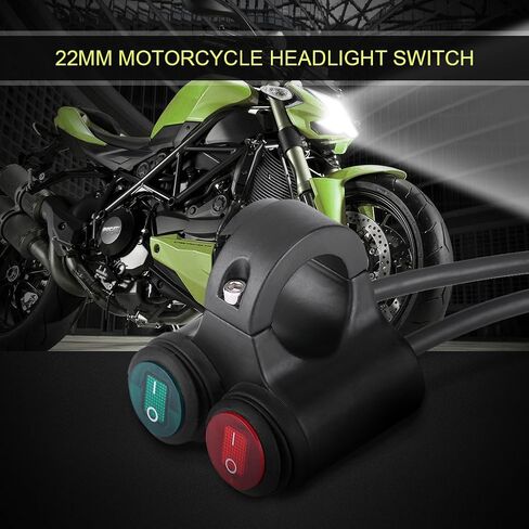 Universal 22mm Motorcycle Handlebar Headlight Switch,Handlebar Brake Fog Lights Switch for Motorcycle (D) in Saudi Arabia