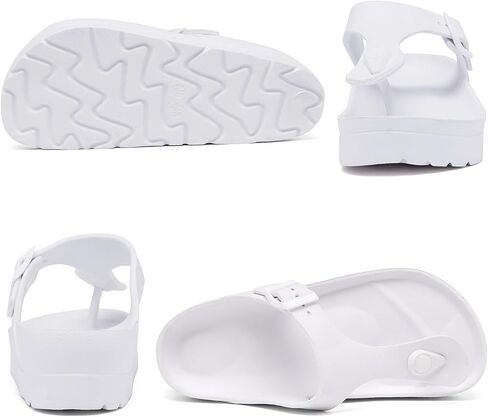 Haifago Women's Platform Sandals with Arch Support, Summer Beach Slides Adjustable Buckle Comfortable Lightweight EVA Slip on Slide in Saudi Arabia