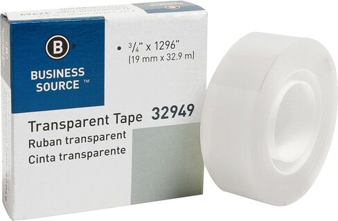 Business Source Glossy Transparent Tape, One Roll (32949), Opaque, 1/EA in Saudi Arabia