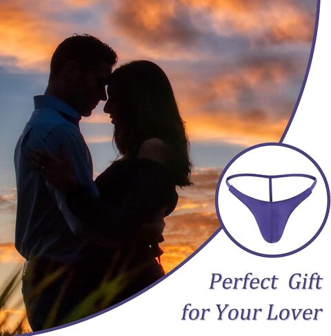 Men's Swimwear Thong, Men's Thong Underwear Bikini Panties T Back Low Rise G-String for Men Free Size in Saudi Arabia