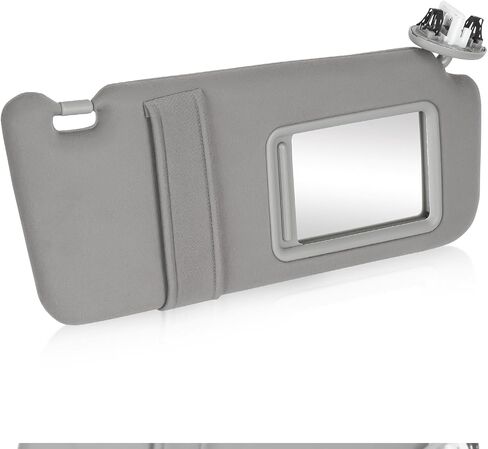 Youxmoto Sun Visor for Toyota Camry with Sunroof 2007 2008 2009 2010 2011 Left Driver and Right Passenger Side, Grey Sun Visor Replaces# 74320-06800-B0; 74310-06770-B0, with Vanity Mirror in Saudi Arabia