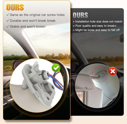 Left & Right Sides Sun Visor with Sunroof Fit for 2013 for Infiniti JX35 2014-2017 for Infiniti QX60 2013-2018 for Nissan Pathfinder Tan Beige Sunvisor Replace 96401-9PB0A,96400-9PB0A in Saudi Arabia