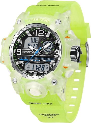 Women's Sport Watch Digital Waterproof Watches Military Watches Analog Outdoor Wrist Watch LED Luminous Alarm Stopwatch Dual Time Wristwatch in Saudi Arabia