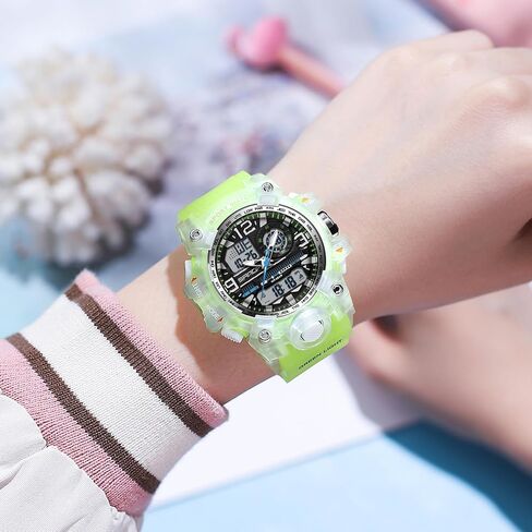 Women's Sport Watch Digital Waterproof Watches Military Watches Analog Outdoor Wrist Watch LED Luminous Alarm Stopwatch Dual Time Wristwatch in Saudi Arabia