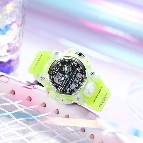 Women's Sport Watch Digital Waterproof Watches Military Watches Analog Outdoor Wrist Watch LED Luminous Alarm Stopwatch Dual Time Wristwatch in Saudi Arabia