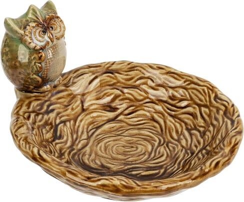 Jewelry Tray Owl Trinket Dish Ceramic Serving Bowl Decorative Desk Storage Plate Organizer for Rings Earrings Necklaces Watch Coins Keys, Owl Soap Dish Holder, Key Bowl, Candy Dish (1 Pack) in Saudi Arabia