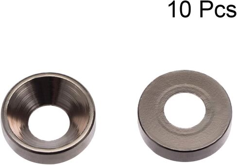 uxcell 10Pcs 0.47" x 0.2" x 0.13" Aluminum Alloy Countersunk Washer for Screw Bolt Blue in Saudi Arabia