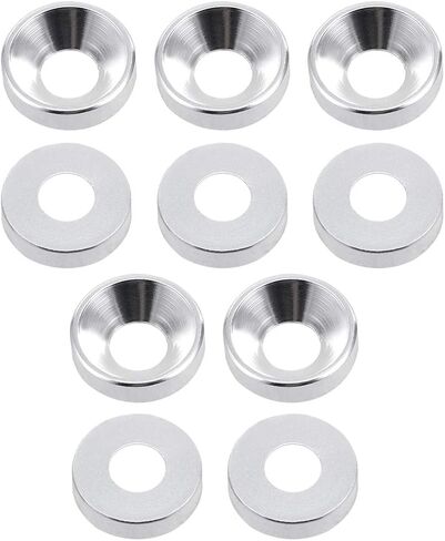 uxcell 10Pcs 0.47" x 0.2" x 0.13" Aluminum Alloy Countersunk Washer for Screw Bolt Blue in Saudi Arabia