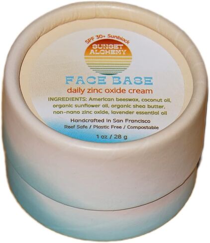 كريم أساس للوجه من Sunset Alchemy SPF 30+ UVA/UVB كريم أكسيد الزنك اليومي مقاوم للماء للغاية مع رائحة اللافندر، يحمي، يرطب، يستعيد in Saudi Arabia