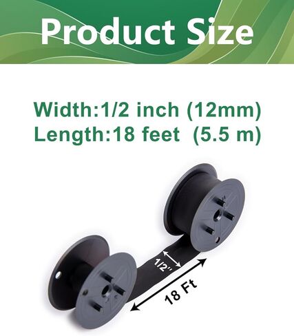 12 حزمة GR24 متوافقة مع GR24 GR24B شريط حاسبة عالمي مزدوج متوافق مع طابعة Porelon 11216 NuKote Dataproducts R3027 Sharp El-1197 P-III السوداء in Kuwait