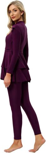 IBTOM CASTLE Modest Muslim Islamic Long Sleeve Burkini for Women Full Cover Swim Rashguard Hijab Swimsuit Bathing Suit in Saudi Arabia