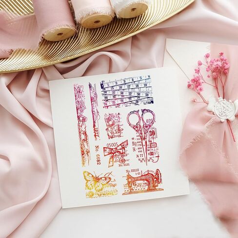 PH PandaHall Country Clear Stamps for Card Making, Chicken Rubber Stamps Cow Butterfly Transparent Silicone Seals Stamp for DIY Scrapbooking Stamps Spring Festival Decoration Paper Photo Card in Saudi Arabia
