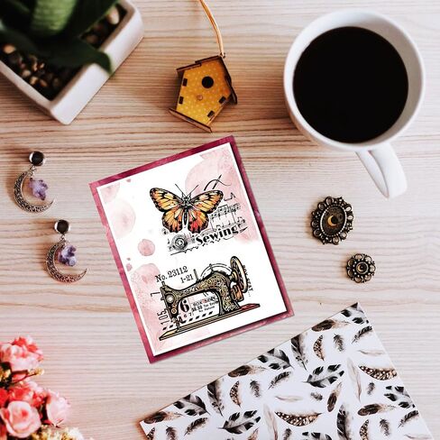 PH PandaHall Country Clear Stamps for Card Making, Chicken Rubber Stamps Cow Butterfly Transparent Silicone Seals Stamp for DIY Scrapbooking Stamps Spring Festival Decoration Paper Photo Card in Saudi Arabia