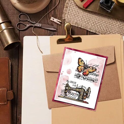 PH PandaHall Country Clear Stamps for Card Making, Chicken Rubber Stamps Cow Butterfly Transparent Silicone Seals Stamp for DIY Scrapbooking Stamps Spring Festival Decoration Paper Photo Card in Saudi Arabia