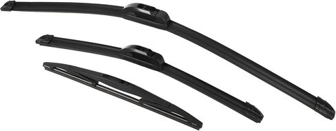 ACROPIX Front Rear Windshield Wiper Blade Set Car Wiper Blade Fit for Acura RDX 2019-2021 - Pack of 3 Black in Saudi Arabia