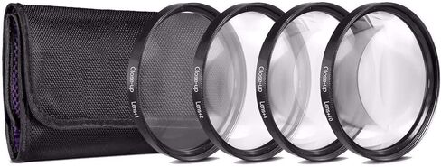مجموعة مرشحات مقربة مقاس 49 مم (+1، 2، 4 و+10 ديوبتر) مجموعة تكبير لعدسة Canon EF 50 مم f/1.8 STM in Kuwait