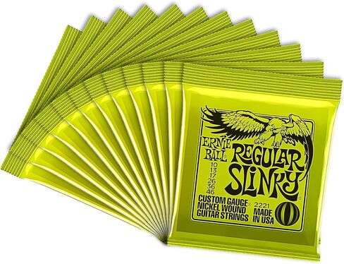 Ernie Ball 12 Sets 2221 Regular Slinky Strings with Picks in Saudi Arabia