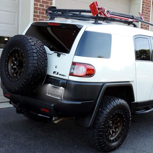 LED License Plate Lights Compatible w/ 2007-2014 To'yota FJ Cruiser, 91-97 FJ80 Land Cruiser, OEM Led Number Lamps Replacement Canbus Error Free 6000K Xenon White Led Rear Tag Light Kit in Saudi Arabia