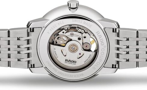 ساعة رادو للرجال كوبولي كلاسيك مفتوحة القلب سويسرية أوتوماتيكية، أسود (R22894153) in Kuwait