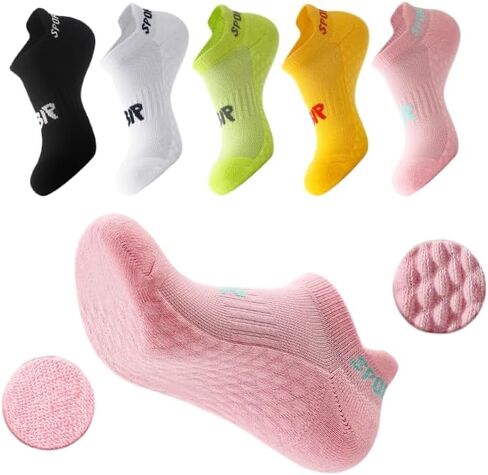 Women's Performance Heel Tab Athletic Socks Running Low Cut (5 Pairs) Shoe Size: 5-10 in Saudi Arabia