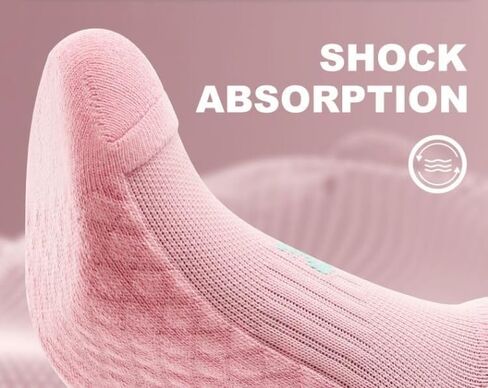Women's Performance Heel Tab Athletic Socks Running Low Cut (5 Pairs) Shoe Size: 5-10 in Saudi Arabia