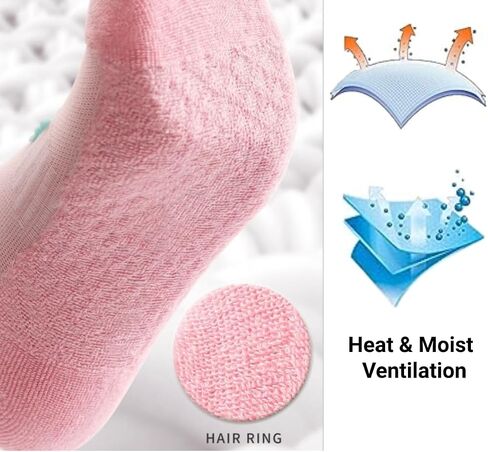 Women's Performance Heel Tab Athletic Socks Running Low Cut (5 Pairs) Shoe Size: 5-10 in Saudi Arabia