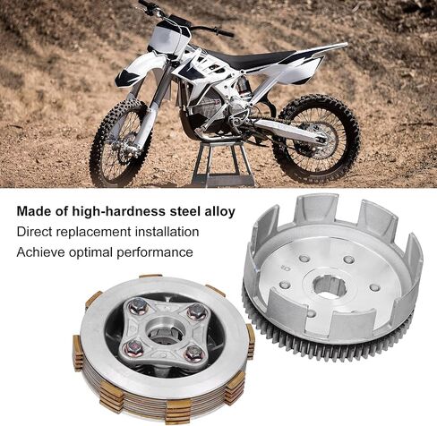Alloy Clutch Assembly, Motorcycle Engine Clutch Assembly Replacement for 140cc 150cc Manual Engine PIT PRO PIT Bike Trail Bike Dirt Bike Thumpstar Quad Bike ATV in Saudi Arabia