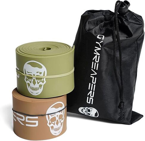 Floss Muscle Bands for Recovery & Flossing Sore Muscles and Increasing Mobility - Compression Stretch Band Pair with Carrying Case in Saudi Arabia
