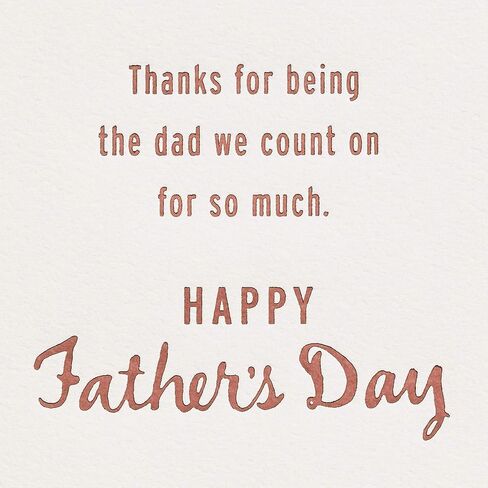 Hallmark Father's Day Card From All (Encouraging, Helpful, Empowering) (599FFW9122) in Saudi Arabia