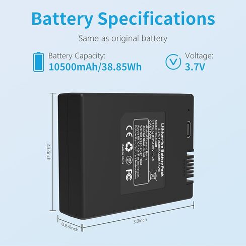 استبدال البطارية لـ eufy S330 E330 S230 Model T8520 Security 3-in-1 Video Smart Lock Smart Drop and Delivery Box بطارية قابلة للشحن in Kuwait