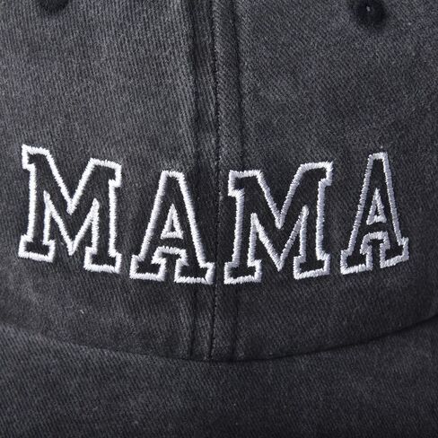 Mama Hat for Women, Washed Cotton Vintage Retro Embroidered Mom Baseball Cap Outdoor in Saudi Arabia