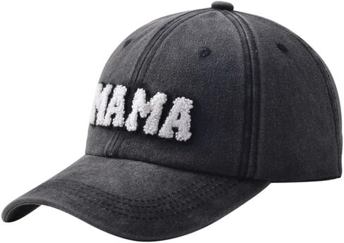 Mama Hat for Women, Washed Cotton Vintage Retro Embroidered Mom Baseball Cap Outdoor in Saudi Arabia