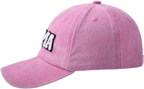 Mama Hat for Women, Washed Cotton Vintage Retro Embroidered Mom Baseball Cap Outdoor in Saudi Arabia