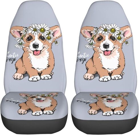 Delerain Car Seat Covers 2pcs, African Pretty Girl Universal Front Car Seats Vehicle Enterior Protector Suitable Fits Most Car Auto SUV Sedan Truck in Kuwait