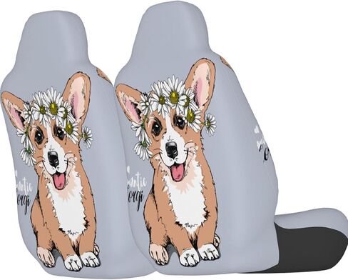 Delerain Car Seat Covers 2pcs, African Pretty Girl Universal Front Car Seats Vehicle Enterior Protector Suitable Fits Most Car Auto SUV Sedan Truck in Kuwait