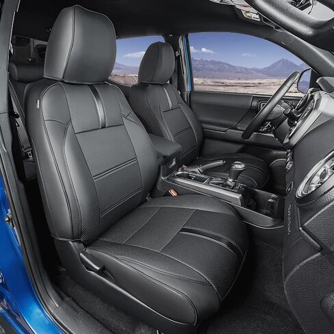 for Toyota Tacoma Seat Covers 2016-2022 2023(Not for New Model After 2023 July) Waterproof Leather for Toyota Tacoma Seat Covers 2016-2022 2023 Toyota Tacoma Accessories Full Set in Saudi Arabia