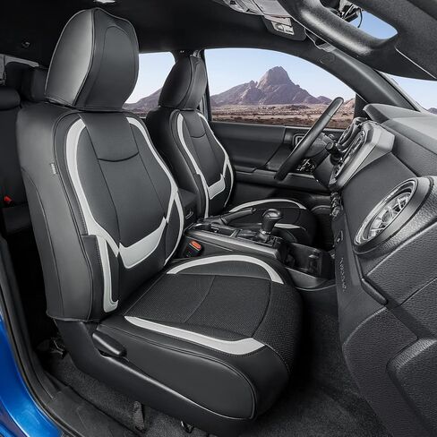 for Toyota Tacoma Seat Covers 2016-2022 2023(Not for New Model After 2023 July) Waterproof Leather for Toyota Tacoma Seat Covers 2016-2022 2023 Toyota Tacoma Accessories Full Set in Saudi Arabia
