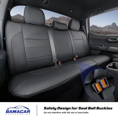 for Toyota Tacoma Seat Covers 2016-2022 2023(Not for New Model After 2023 July) Waterproof Leather for Toyota Tacoma Seat Covers 2016-2022 2023 Toyota Tacoma Accessories Full Set in Saudi Arabia