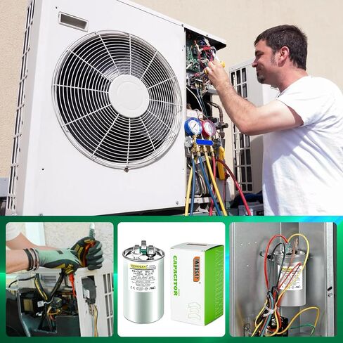 Capacitor Ac Capacitor Cbb65b 40+5 Uf 40/5 Mfd ±6% 370v/440v Dual Run Start Ac Capacitor 40/5 440 Volt,HVAC Capacitor,for Ac Unit Fan Motor Start Or Heat Pump Or Condenser Straight Cool in Saudi Arabia