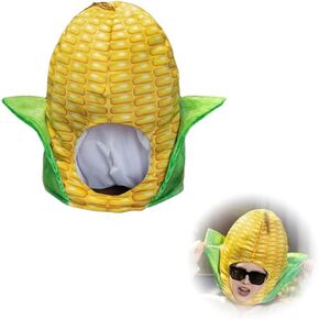 Corn Hat Food Apparel Cosplay Accessories Perfect for Halloween,Harvest Festivals,Costume Parties,Farm Themed Party