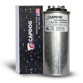 USA Made 40+5 uF 40/5 (MFD) 370 Volts or 440VAC Dual Run Round Capacitor Replacement for Z97F9838 97F9838 Z97F9849 97F9849 Z97F9856 97F9856 HC98JA041 HC98JA041D 12786