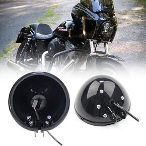 SKUNTUANG 5 3/4 Inch Motorcycle LED Headlight Mount Bucket 5.75 Inch LED Headlight Housing Bucket for Motorcycle