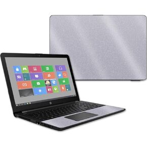 MightySkins Glossy Glitter Skin for HP 15t Laptop 15.6" (2017) - Gray | Protective, Durable High-Gloss Glitter Finish | Easy to Apply, Remove, and Change Styles | Made in The USA